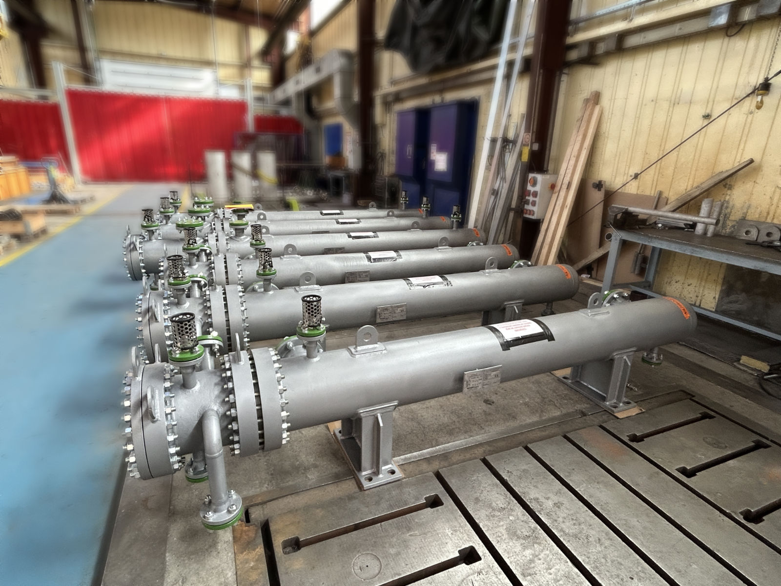 Echangeur gaz tubulaire avec faisceau en U